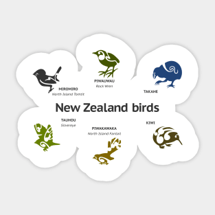 New Zealand Birds Sticker